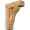Ekena Millwork Olympic Block Rough Sawn Bracket w/ Offset Brace, Western Red Cedar, 8"W x 24"D x 32"H BKT0806X24X32OLY05RWR - alternate 1